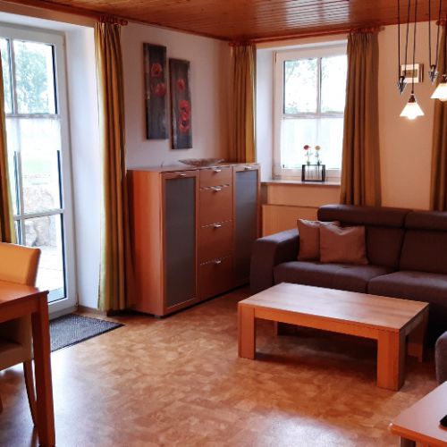 Wohnzimmer der Ferienwohnung "Morgensonne"